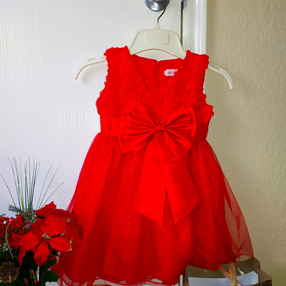Little Girl's Holiday/Formal Red Dress